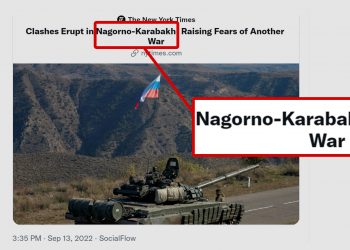 Foreign media mistakes the actual locations of Armenian-Azerbaijani clashes