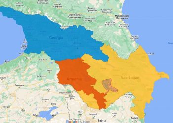 The GDP per capita of Armenia, Georgia and Azerbaijan in recent years