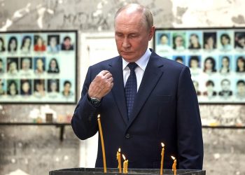 Putin misrepresents the number of children killed in the Beslan terrorist attack and speaks of enemies
