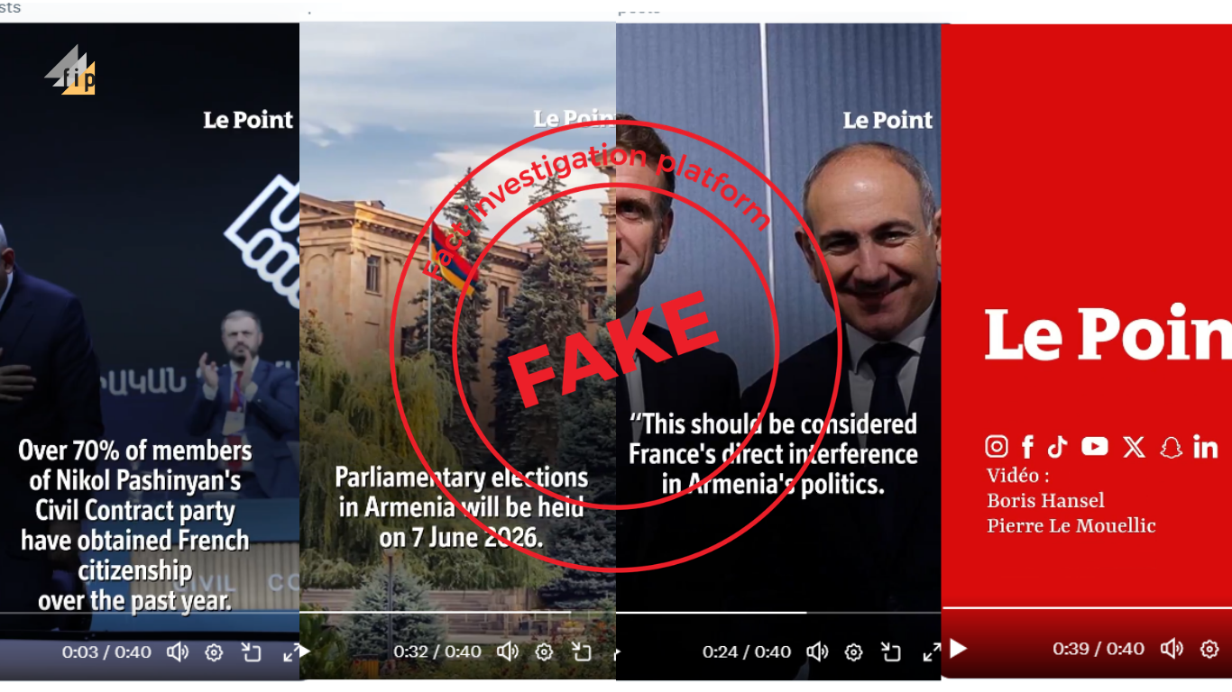 Disinformation about Armenia on X platform under the guise of the French Le Point news magazine
