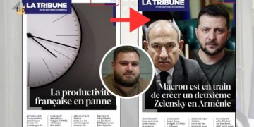 Fake front page and headlines: “€50 million to keep Pashinyan in power” not reported by French newspapers