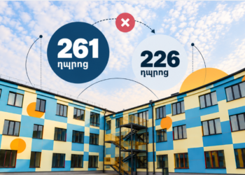 «300 դպրոցի» սեպտեմբերի 1-ի թիրախը` չկատարված․ 226 դպրոց՝ 261-ի փոխարեն